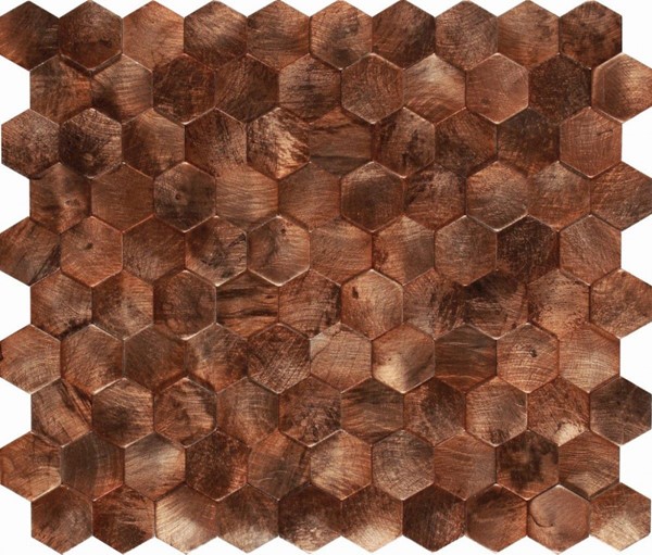 Natuurlijke wandtegel in de kleur bruin van wanden & vloeren, handwerk & karakter | Altach B.V.