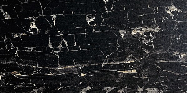 Sierlijke vloertegel in de kleur zwart van Dannenberg Tegelwerken
